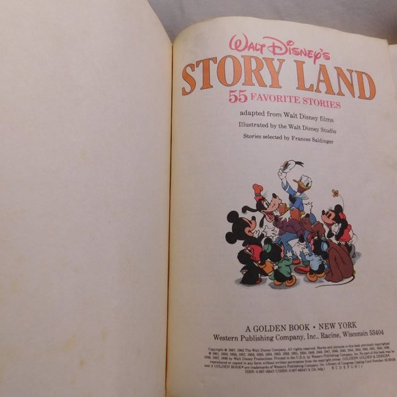 Walt Disney's Story Land 55 Favorite Stories Book Adapted from Walt Disney Films - Picture 6 of 12